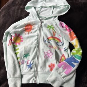 Chaser Mint Graphic Hoodie with Colorful Designs